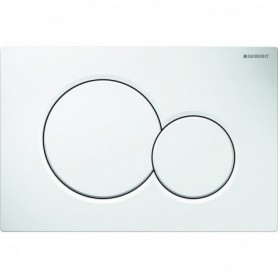 Plaque de déclenchement Geberit Sigma01 pour rincage double touche: Blanc alpin - 115.770.11.5 - GEBERIT | GENMA