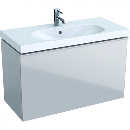 Meuble bas Geberit Acanto pour lavabo un tiroir et un tiroir intérieur compact siphon - 500.616.JL.2 - GEBERIT | GENMA