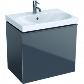Meuble bas Geberit Acanto pour lavabo un tiroir et un tiroir intérieur compact siphon - 500.614.JK.2 - GEBERIT | GENMA