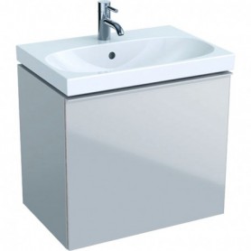 Meuble bas Geberit Acanto pour lavabo un tiroir et un tiroir intérieur compact siphon - 500.614.JL.2 - GEBERIT | GENMA