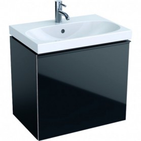 Meuble bas Geberit Acanto pour lavabo un tiroir et un tiroir intérieur compact siphon - 500.614.16.1 - GEBERIT | GENMA