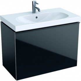 Meuble bas Geberit Acanto pour lavabo un tiroir et un tiroir intérieur compact siphon - 500.615.16.1 - GEBERIT | GENMA