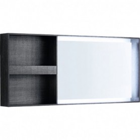 Miroir lumineux Geberit Citterio rangement latéral: B:133.4cm H:58.4cm - 500.571.JJ.1 - GEBERIT | GENMA