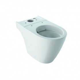 WC au sol Geberit iCon pour réservoir attenant cuvette de WC à fond creux caréné Rimfree: Blanc - 200460000 - GEBERIT | GENMA
