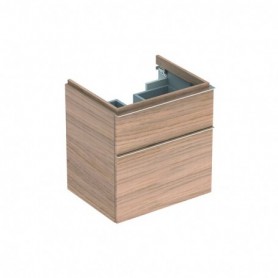 Meuble bas Geberit iCon pour lavabo avec deux tiroirs Mélamine structuré bois/Chêne naturel - 841362000 - GEBERIT | GENMA