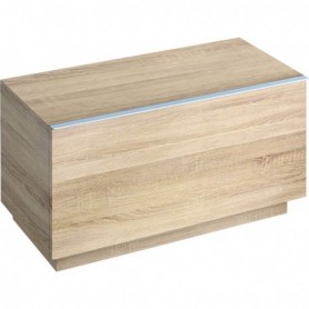 Meuble latéral bas Geberit iCon avec un tiroir au sol Mélamine structuré bois/Chêne naturel - 841092000 - GEBERIT | GENMA