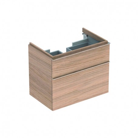 Meuble bas Geberit iCon pour lavabo avec deux tiroirs Mélamine structuré bois/Chêne naturel - 841377000 - GEBERIT | GENMA