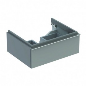 Meuble bas Geberit iCon pour lavabo avec un tiroir Laqué ultra-brillant / Platine - 840262000 - GEBERIT | GENMA