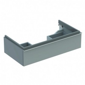 Meuble bas Geberit iCon pour lavabo avec un tiroir Laqué ultra-brillant / Platine - 840292000 - GEBERIT | GENMA