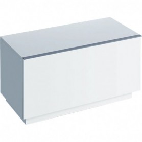 Meuble latéral bas Geberit iCon avec un tiroir au sol Laqué ultra-brillant / Blanc - 840090000 - GEBERIT | GENMA