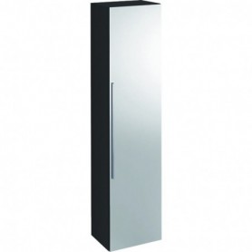 Colonne haute Geberit iCon avec une porte et miroir extérieur Laqué mat/Gris velouté - 841151000 - GEBERIT | GENMA