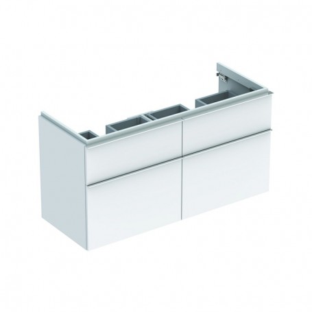 Meuble bas Geberit iCon pour lavabo double avec quatre tiroirs - 841520000 - GEBERIT | GENMA