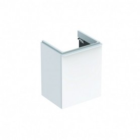 Meuble bas Geberit Smyle Square pour lave-mains avec une porte Laqué ultra-brillant / Blanc - 500.363.00.1 - GEBERIT | GENMA
