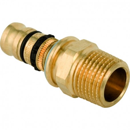 Raccord Geberit Mepla avec filetage male NPT: d:20mm R:1/2 NPT" - 662.535.00.5 - GEBERIT | GENMA