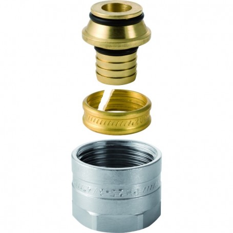 Raccord union Geberit Mepla pour eurocone: d:16mm G:3/4" Nickelé - 641.534.22.2 - GEBERIT | GENMA