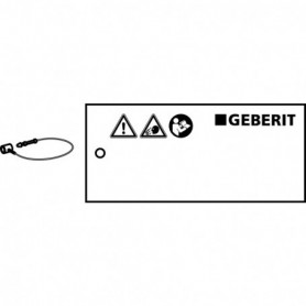 Kit d'étiquettes d'avertissement embouts de sertissage Geberit - 998.125.00.1 - GEBERIT | GENMA