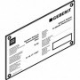 Plaque d'instructions Geberit pour manchette coupe-feu RS90 Plus EN - 243.429.00.1 - GEBERIT | GENMA