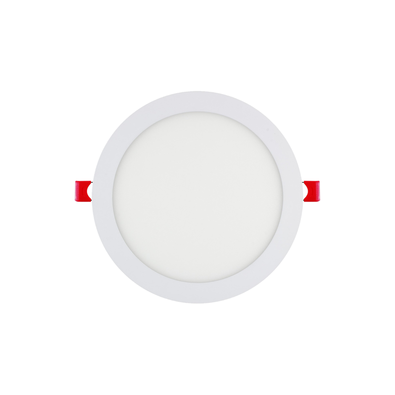 12W Slim LED Panel Rond 1140 Lmn IP 44 3000K Aluminium - 170 mm Dri...