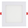 15W Slim LED Panel Rond 1425 Lmn IP 44 6500K Aluminium - 190x190 mm Driver Inclus - HS040/1 - DUNYA LED | GENMA