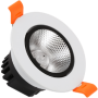 7W LED Downlight Orientable 560 Lmn IP 44 3000K Aluminium - 85mm Driver Inclus - HS402/3 - DUNYA LED | GENMA