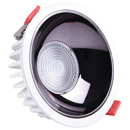 6W Downlight LED 570 Lmn IP 44 6500K Aluminium - 87mm Driver Inclus - HS470/1 - DUNYA LED | GENMA