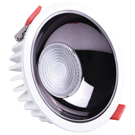 12W Downlight LED 1140 Lmn IP 44 6500K Aluminium - 115mm Driver Inclus - HS471/1 - DUNYA LED | GENMA