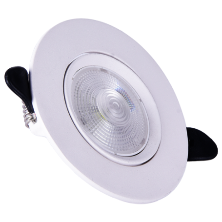 5W Downlight LED 400 Lmn IP 44 6500K Aluminium - 90mm Driver Inclus - HS417/1 - DUNYA LED | GENMA