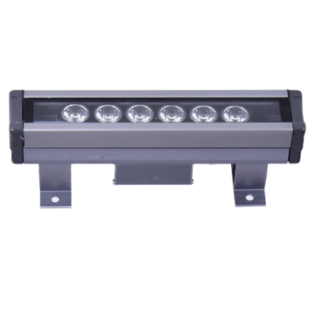 6W Wallwasher LED 660 Lmn IP66Vert Aluminium + Verre - 200mm Fixation Inclus - HS906-V - DUNYA LED | GENMA