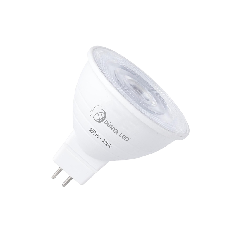 5W MR16 Ampoule LED 475 Lmn 3000K 230V Non Dimmable Aluminium - HS1...