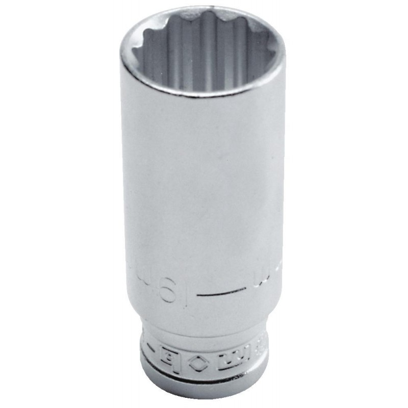 Douille Longue KS TOOLS 918.3837 - 3/8" 6 Pans 17 Mm - Chrome Vanadium - 63 Mm - 8