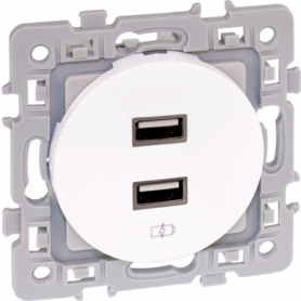 SQUARE chargeur dble USB 5V - 60229 - EUROHM | GENMA