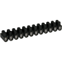 Barrette acier noire10 mm² - 70008 - EUROHM | GENMA