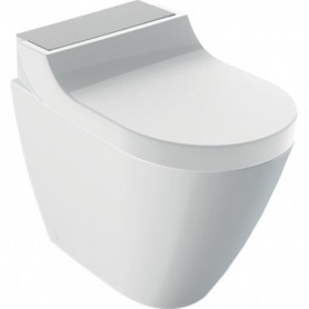 WC complet au sol Geberit AquaClean Tuma Comfort: Acier inoxydable brossé - 146.310.FW.1 - GEBERIT | GENMA