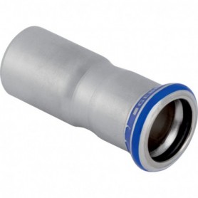 Reduction Geberit Mapress Acier Inox avec tube d'emboitement (sans silicone): d:18mm d1:15mm - 82303 | GENMA
