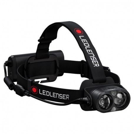 Lampe frontale 2 LED blanches + 1 LED rouge - LedLenser® H19R Core - Rechargeable - 5024GM - IHM | GENMA