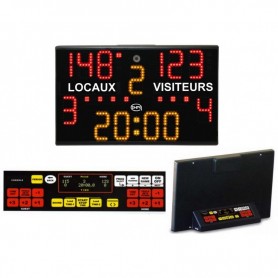 Afficheur LED multisport portatif - Chronomètre / Scoreur - Pupitre intégré - 0160FE - IHM | GENMA