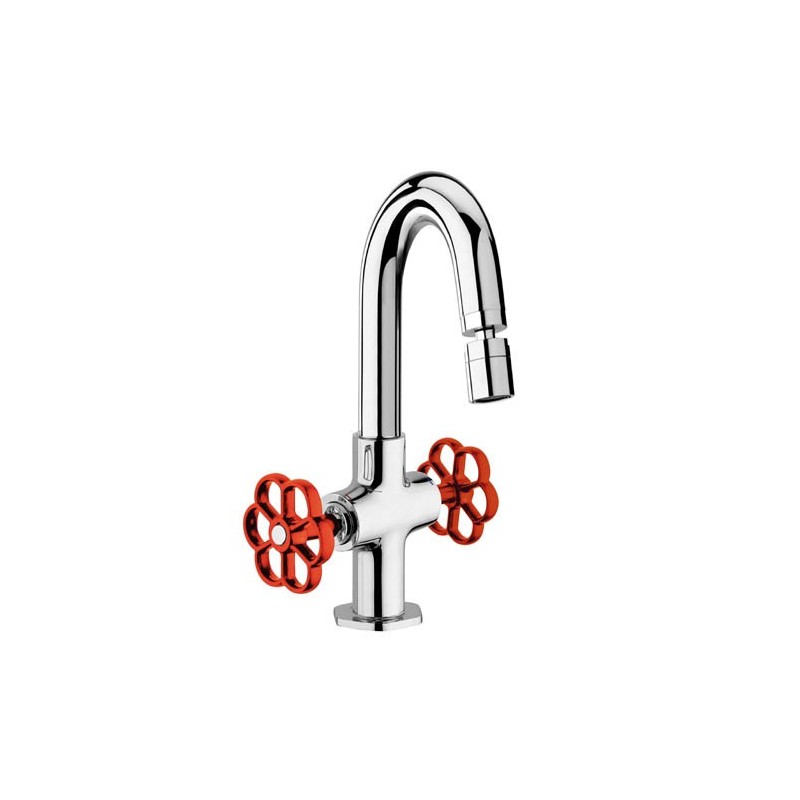 Mélangeur bidet INDUSS poignees rouges - GMCR306RO - PAINI | GENMA