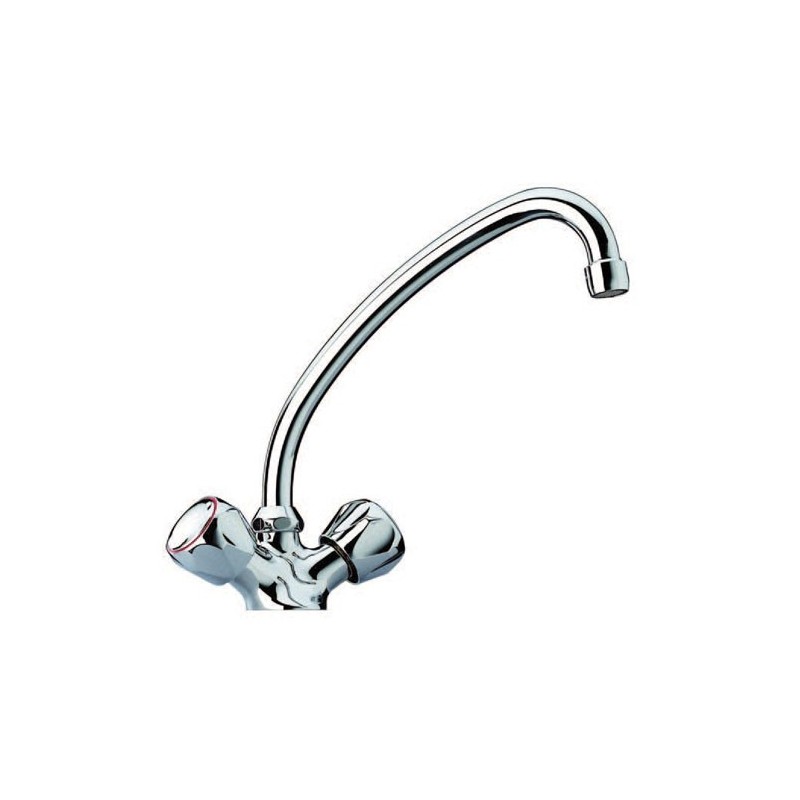 Mélangeur évier bec tube mobile ORCHIDEA tete céramique - TZCR570NF...