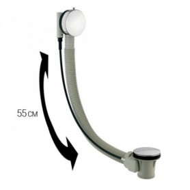 Vidage automatique de bain longueur 55cm+siphon 10247 - 1032055A - PAINI | GENMA