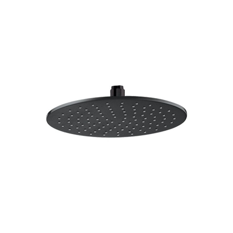 Pomme de tête ronde 250mm noir brosse - ROPZ252 - PAINI | GENMA