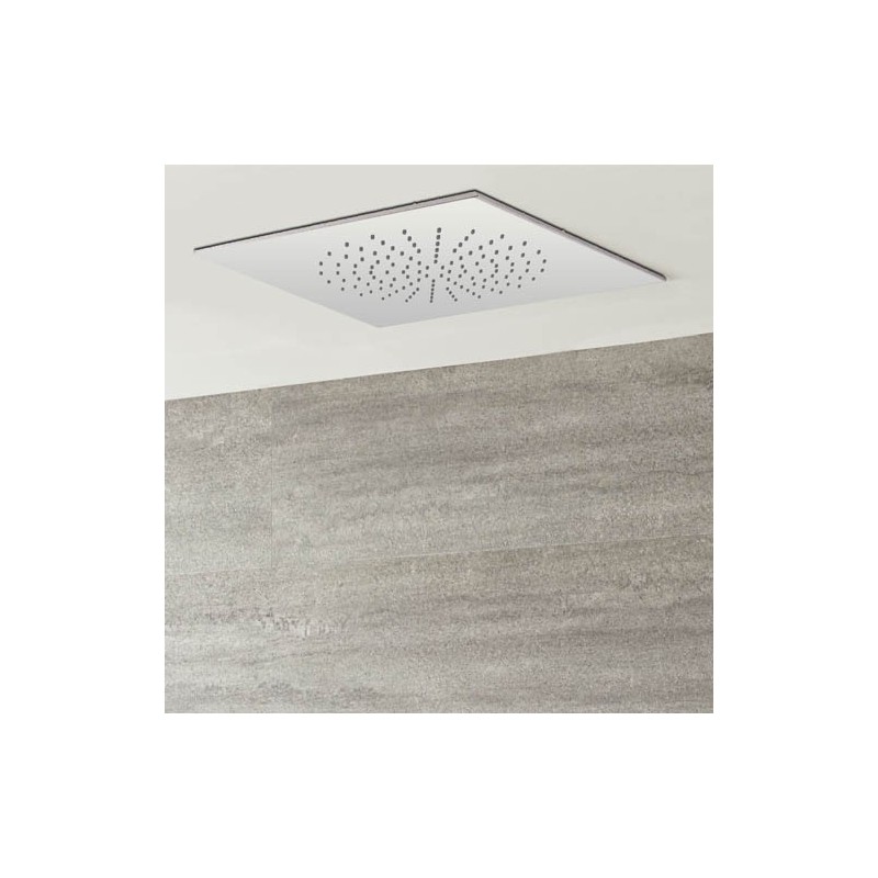 Pomme de tête plafonnier à encastrer chrome 350 mm - SQCR350 - PAIN...