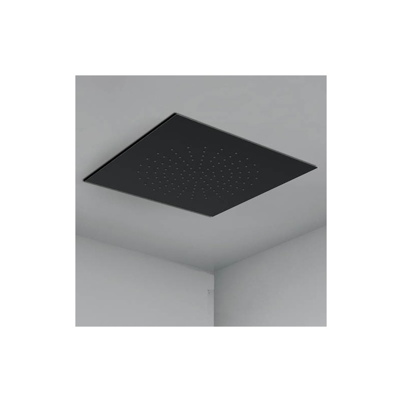 Pomme de tête plafonnier à encastrer pvd noir mat 350 mm - SQPZ350 ...