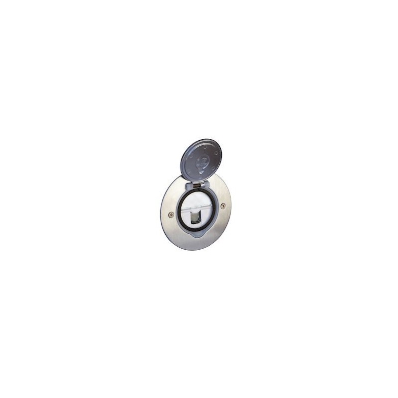 RJ45 SOL RONDE INOX BROSSE - 089771 - LEGRAND | GENMA