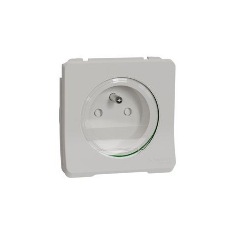 Mureva Styl - Prise courant 2P+T - composable - IP55 IK08 - connex auto - blanc - MUR39133 - Schneider Electric | GENMA