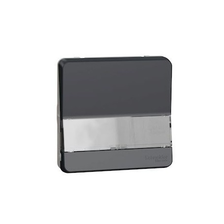 Mureva Styl - Bouton poussoir porte-etiquette - composable - IP55 - IK08 - gris - MUR34029 - Schneider Electric | GENMA