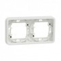 Mureva Styl - Cadre 2 postes horizontal - encastre - IP55 - IK08 - blanc - MUR39101 - Schneider Electric | GENMA