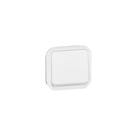 Poussoir NO-NF lumineux Plexo composable blanc - 069616L - Legrand | GENMA