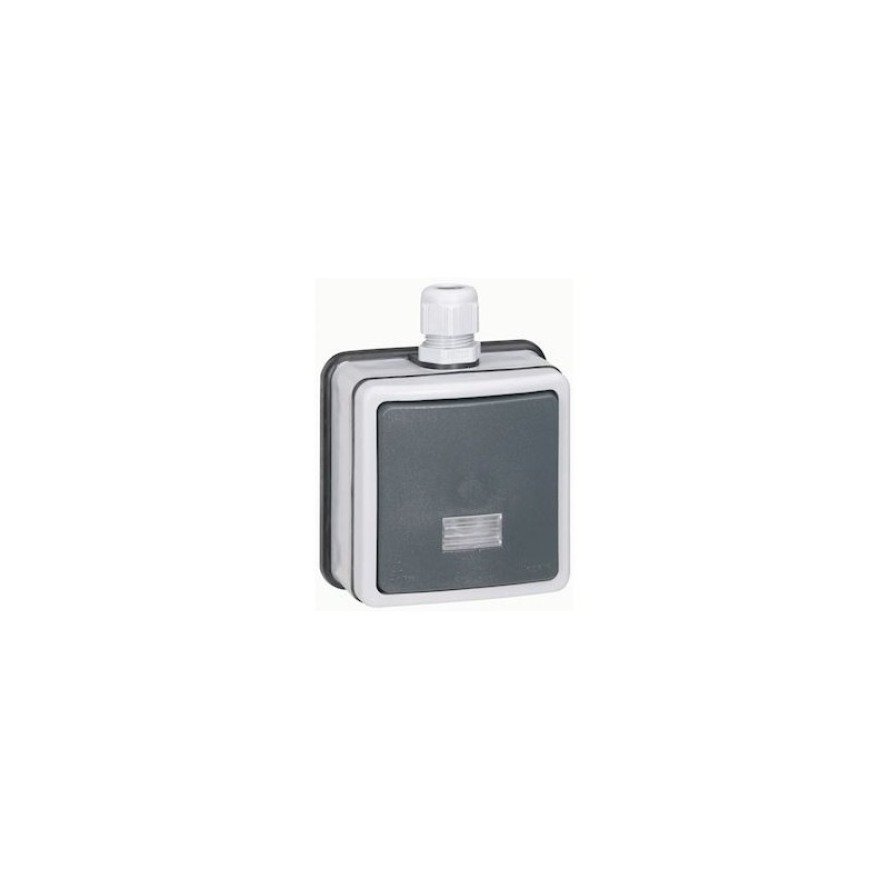 Interrupteur Ou Va-et-vient Avec Témoin Lumineux Legrand IP55 10A - Référence 069512, Neuf