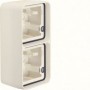 cubyko Boite double verticale vide associable blanc IP55 - WNA686B - Hager | GENMA