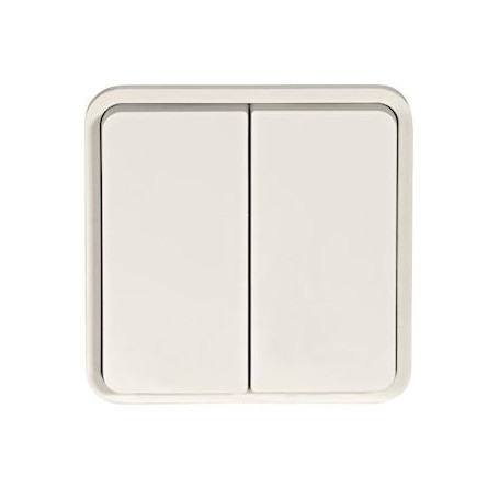 cubyko Double inter VV associable blanc IP55 - WNA040B - Hager | GENMA